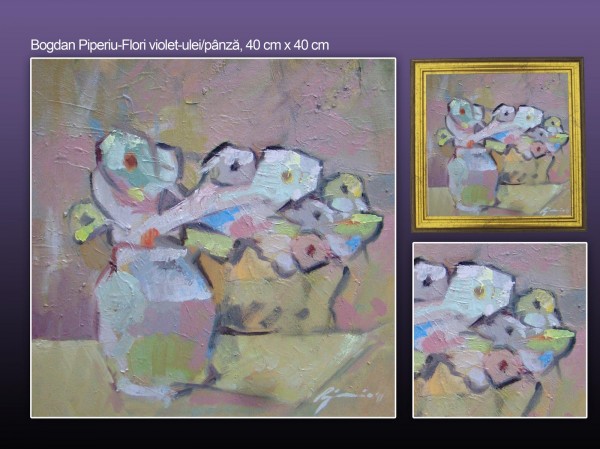Picturi cu flori Flori violet