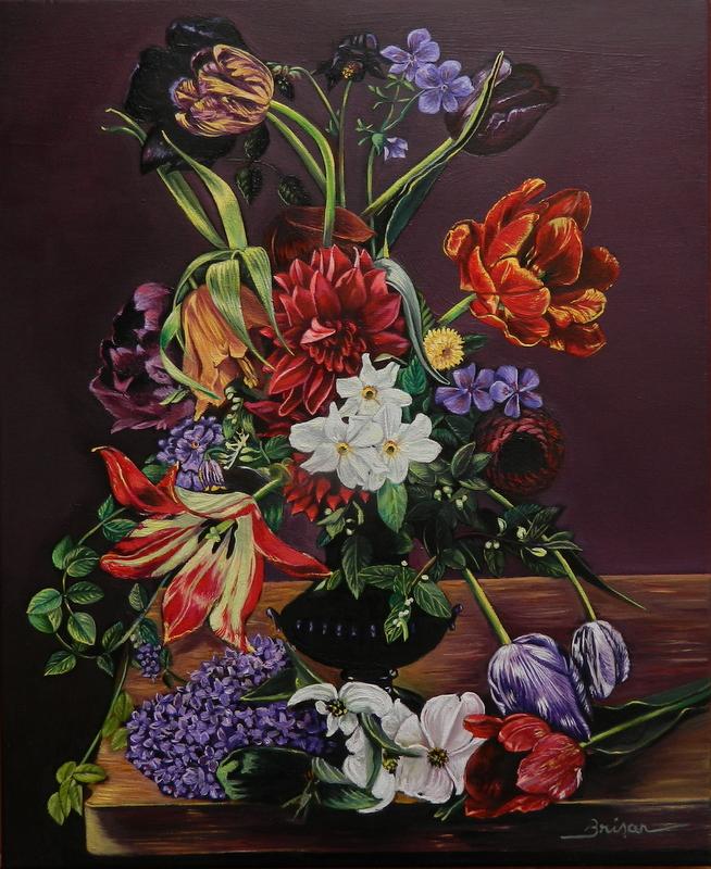 Picturi cu flori simfonia florilor