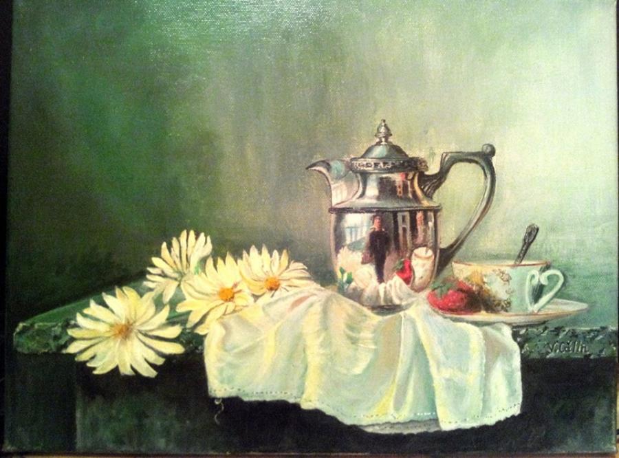 Picturi cu flori Ceainic