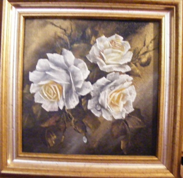 Picturi cu flori Lacrimi de alb