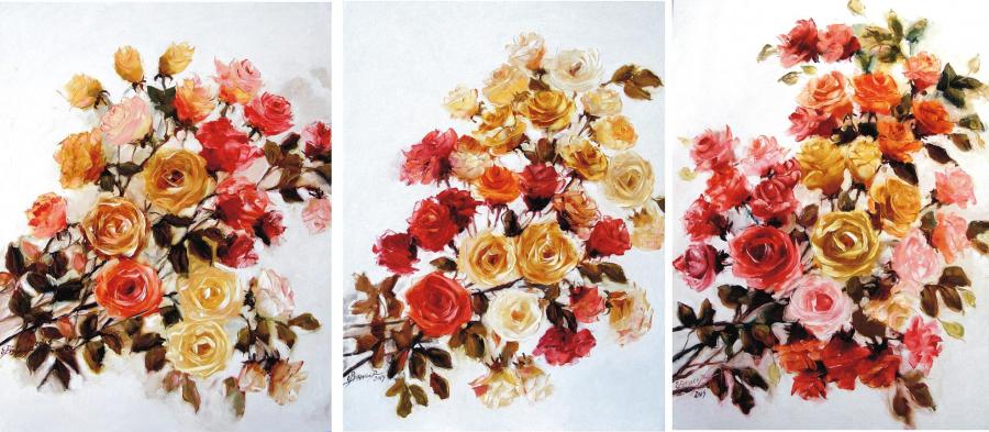 Picturi cu flori cele trei
