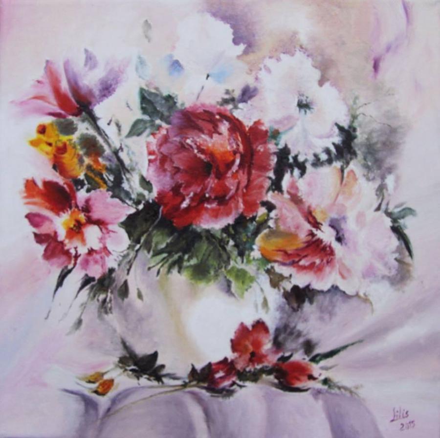 Picturi cu flori Vara din vaza