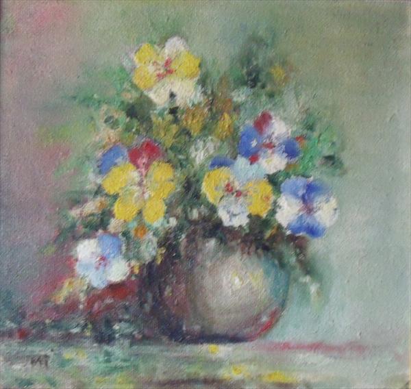 Picturi cu flori Tablou cu Panselute  (1975)