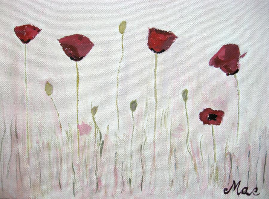 Picturi cu flori Maci