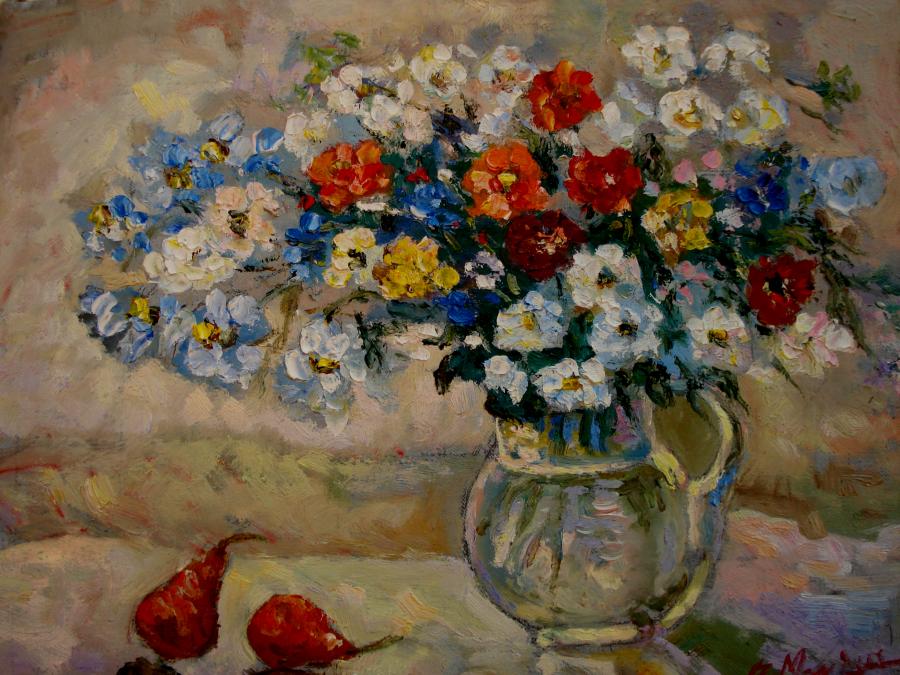 Picturi cu flori Flori de camp multicolore3