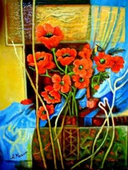 Picturi cu flori Maci01