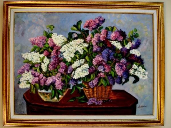 Picturi cu flori Tablou liliac inflorit03