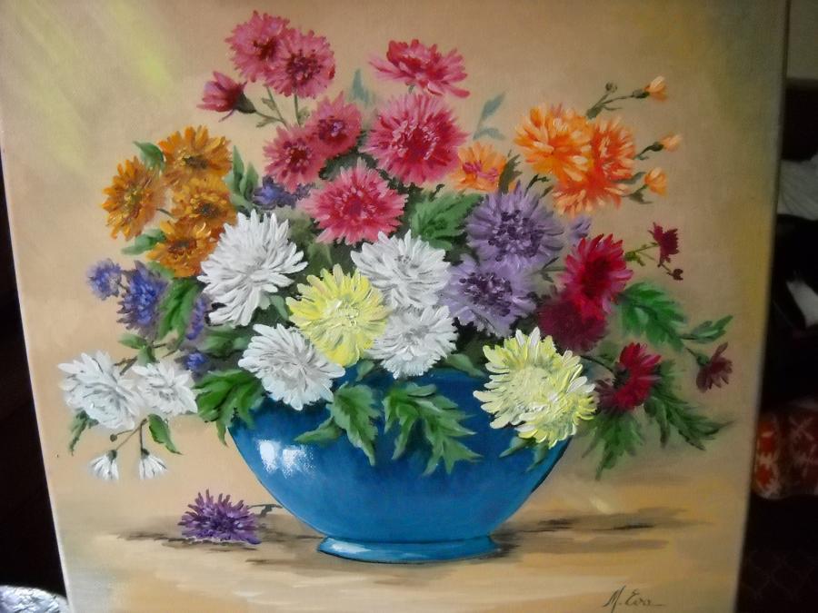 Picturi cu flori florile toamnei 10