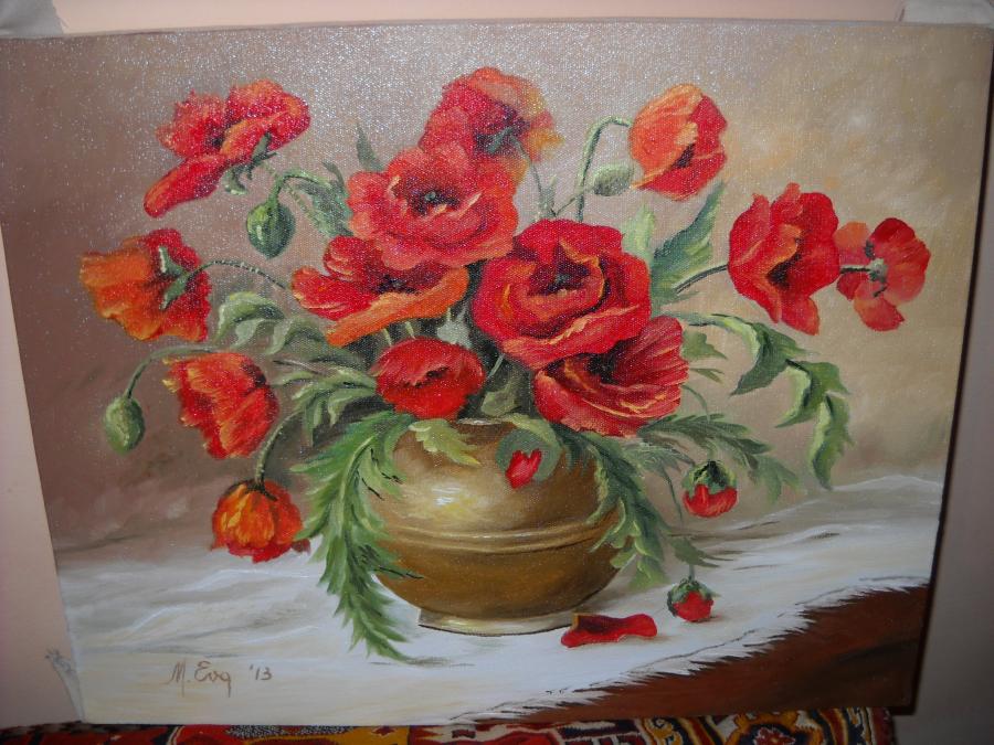 Picturi cu flori MACI  11