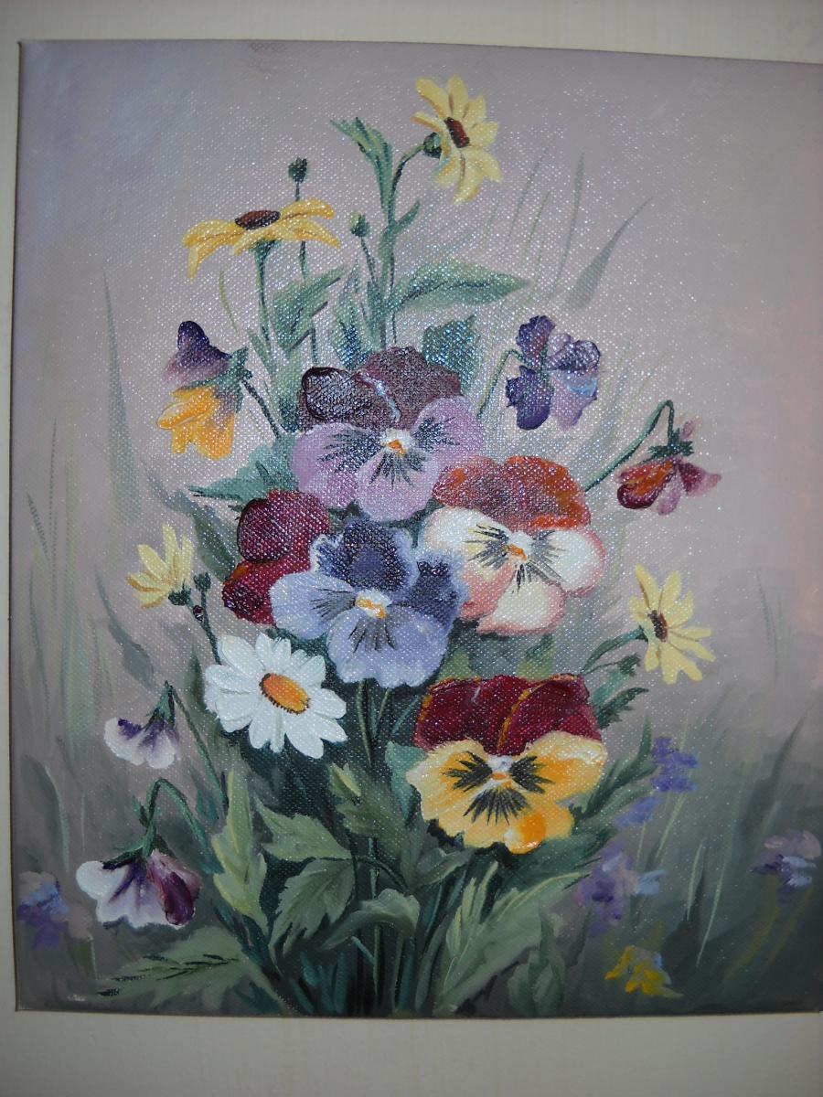 Picturi cu flori panselute 20