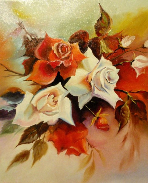 Picturi cu flori Trandafiri -1-2013