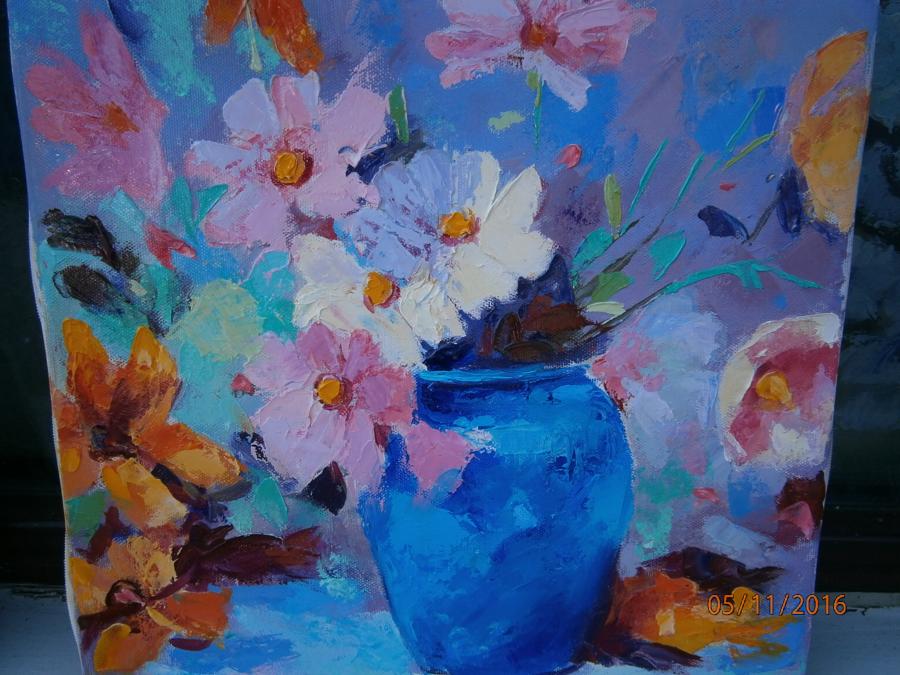 Picturi cu flori flori in vaza 4