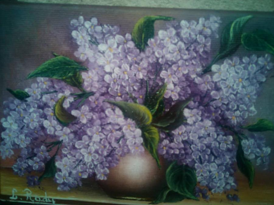 Picturi cu flori CRENGUTE DE LILIAC