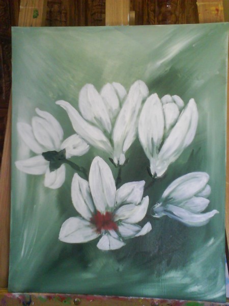 Picturi cu flori Frumoasa magnolie