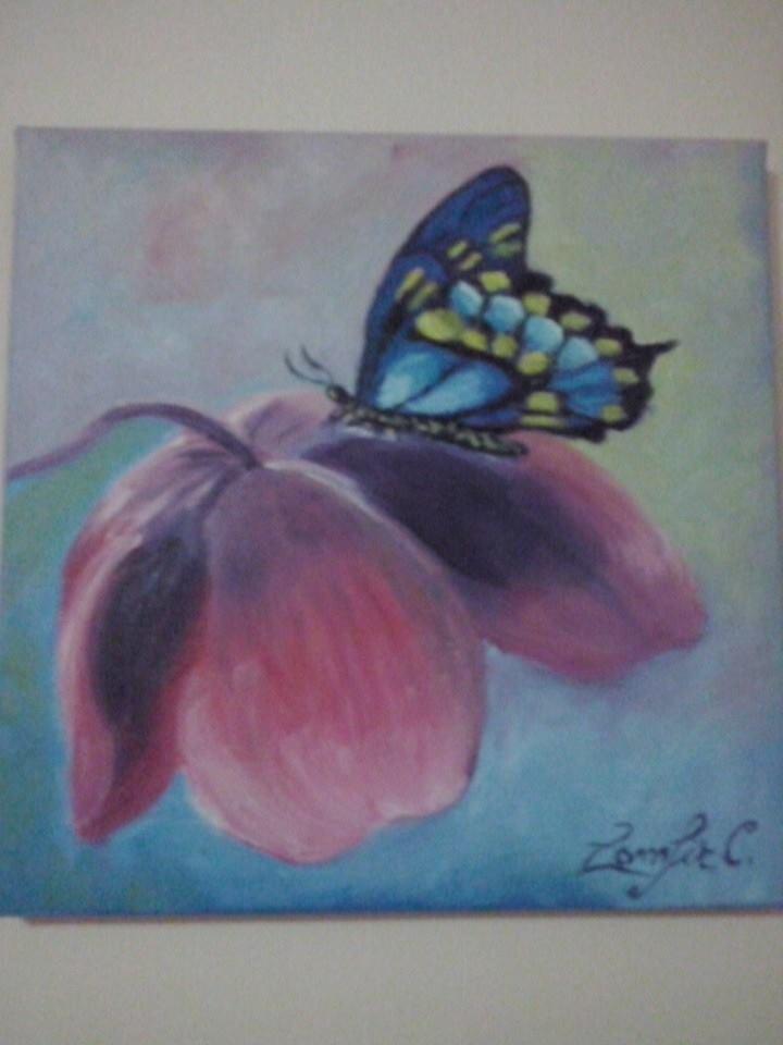 Picturi cu flori Butterfly 