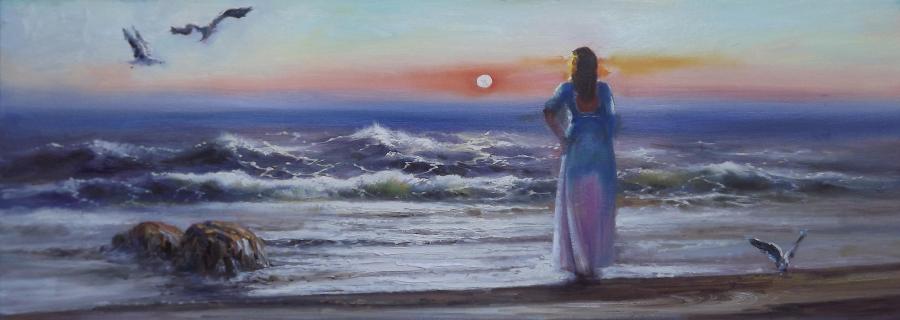 Picturi cu peisaje o zi linistita