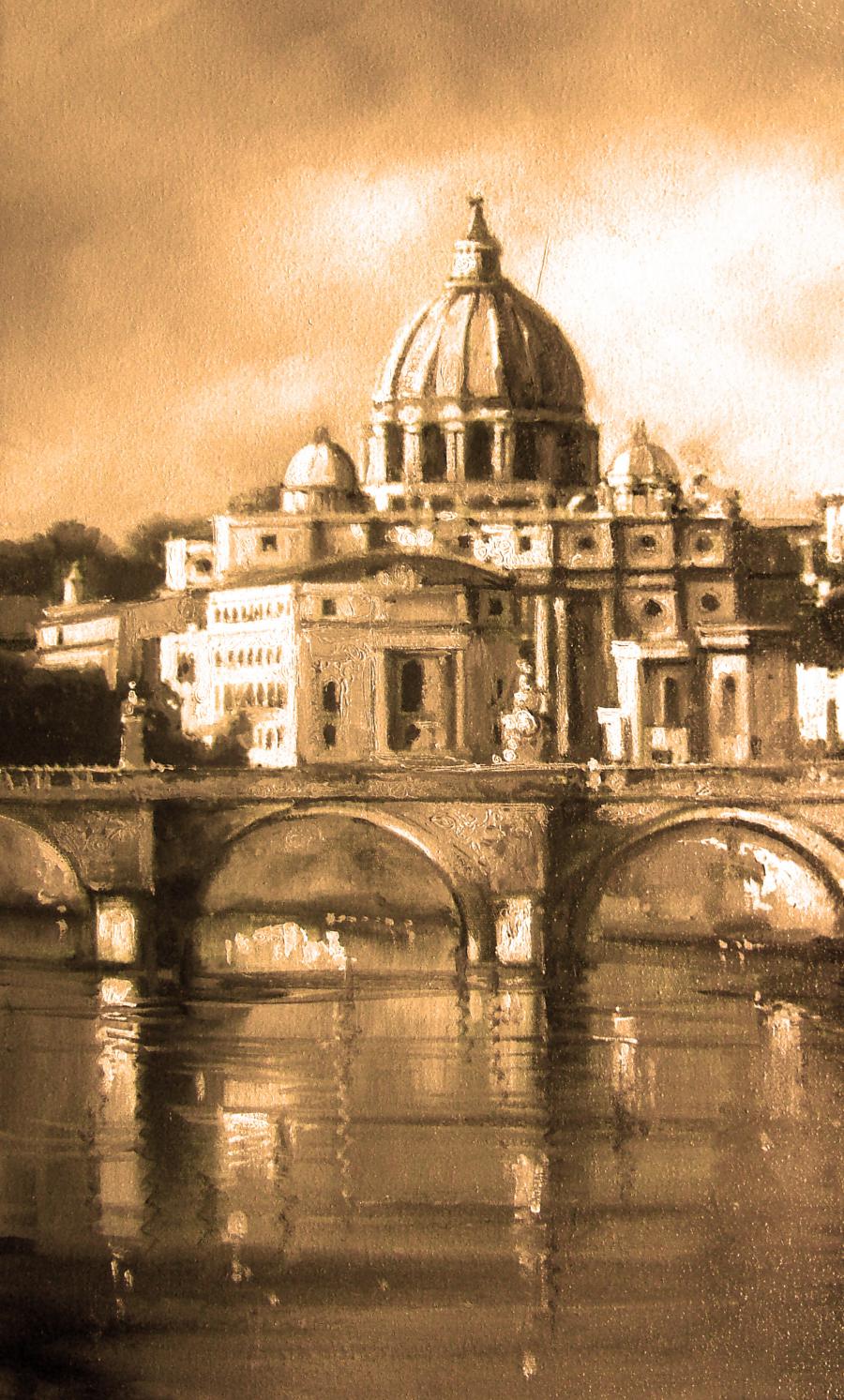 Picturi cu peisaje la roma