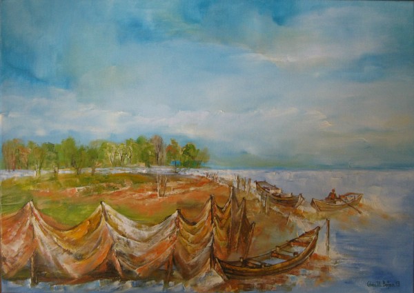Picturi cu peisaje Plase pescaresti