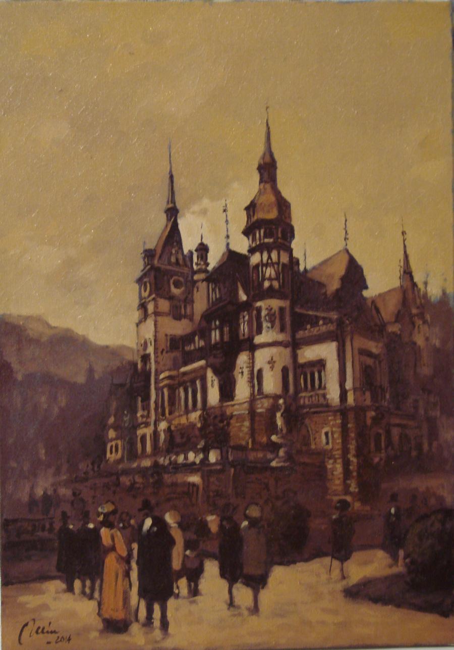 Picturi cu peisaje castelul peles, sinaia