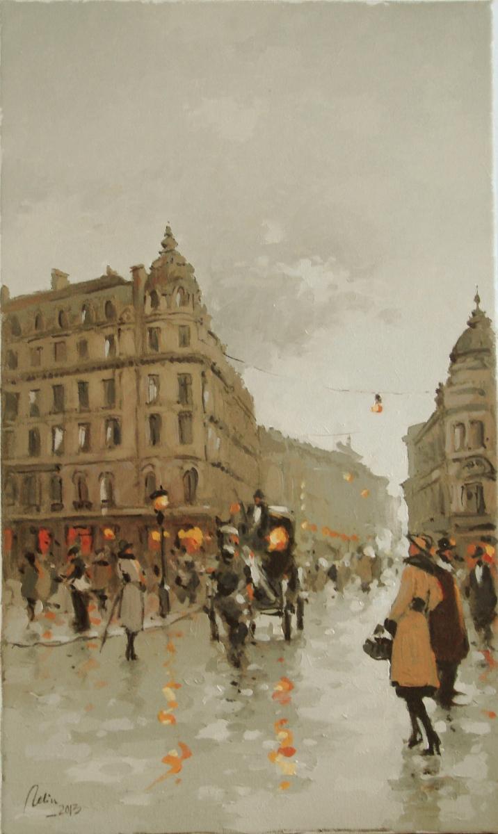 Picturi cu peisaje Pe calea victoriei 