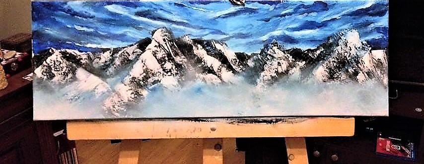 Picturi cu peisaje Mountain Peaks 