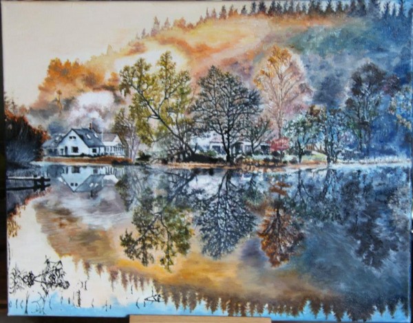 Picturi cu peisaje Lacul