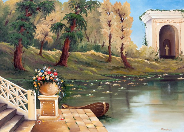 Picturi cu peisaje Templul de pe lac