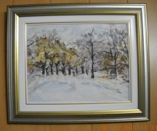 Picturi cu peisaje Toamna-iarna