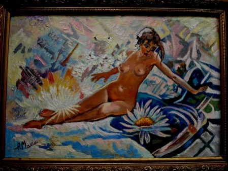 Picturi cu potrete/nuduri Nud cu fata