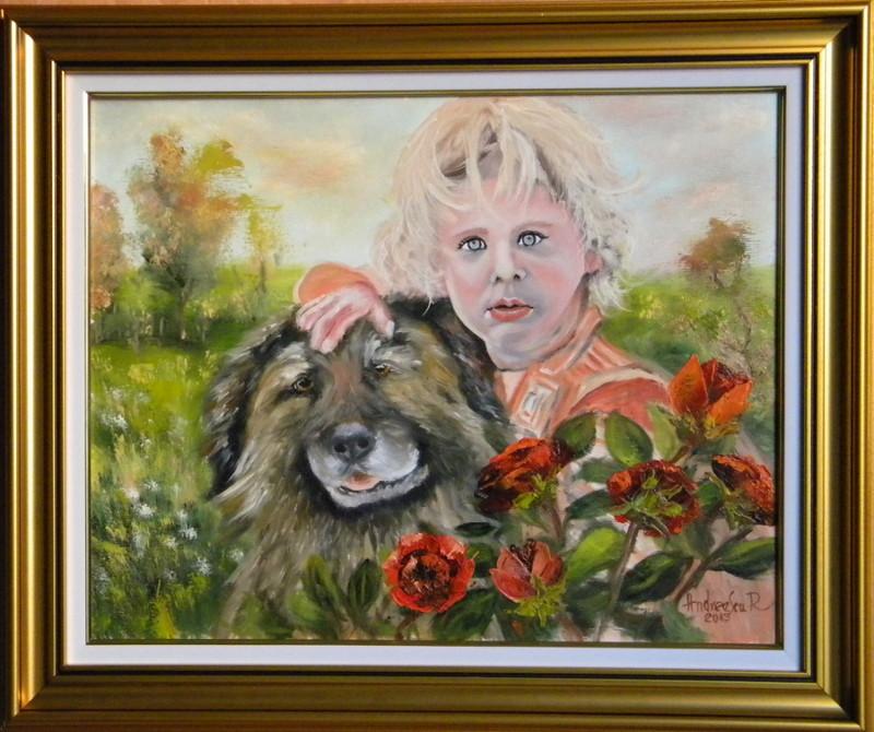 Picturi cu potrete/nuduri DOI PRIETENI