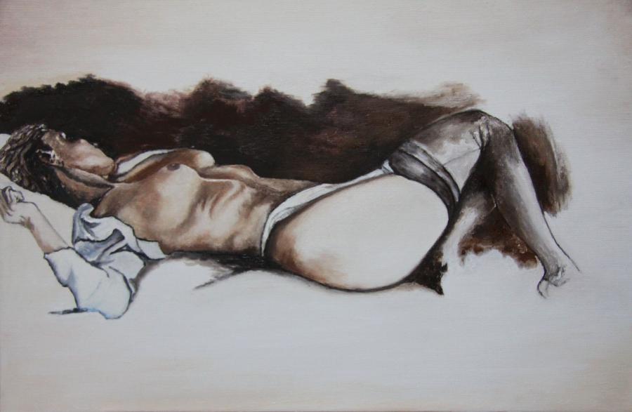 Picturi cu potrete/nuduri Fata nud