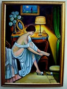 Picturi cu potrete/nuduri Fata se pregateste de bal03