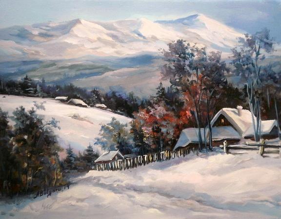 Picturi de iarna O IARNA GREA 