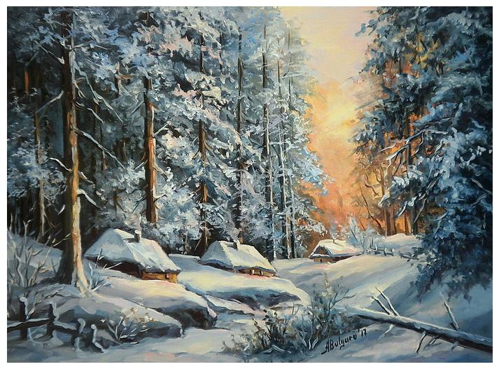Picturi de iarna LA O MARGINE DE IARNA