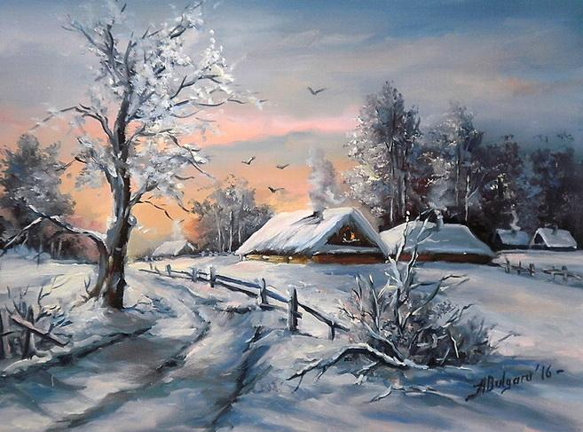 Picturi de iarna O LUME TACUTA