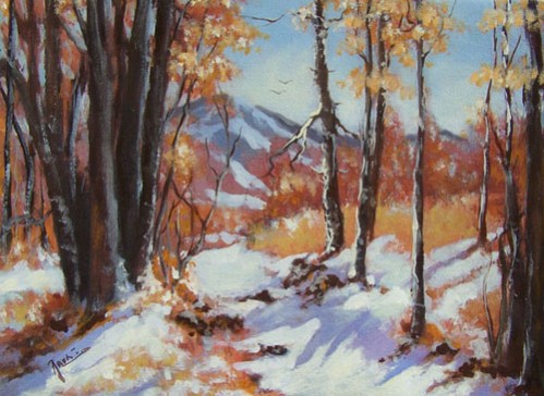 Picturi de iarna Iarna in padure