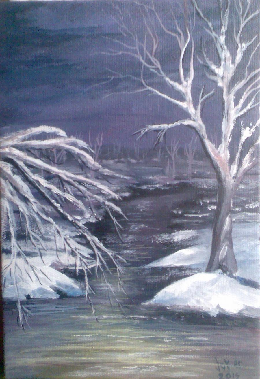 Picturi de iarna Vis de iarna 3