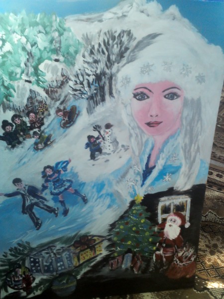 Picturi de iarna Iarna copiilor