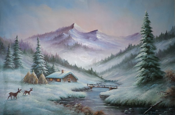 Picturi de iarna Iarna la munte
