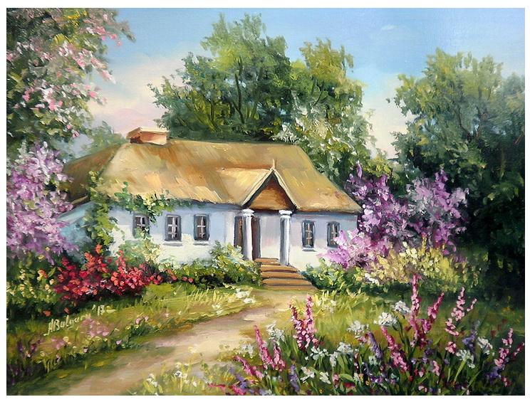 Picturi de primavara IN GRADINA PRIMAVERII 