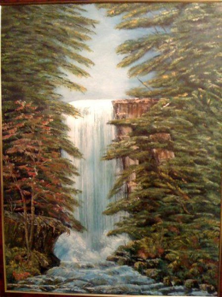 Picturi de primavara Cascada