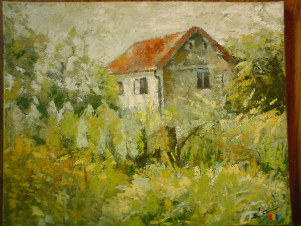 Picturi de primavara Casa veche