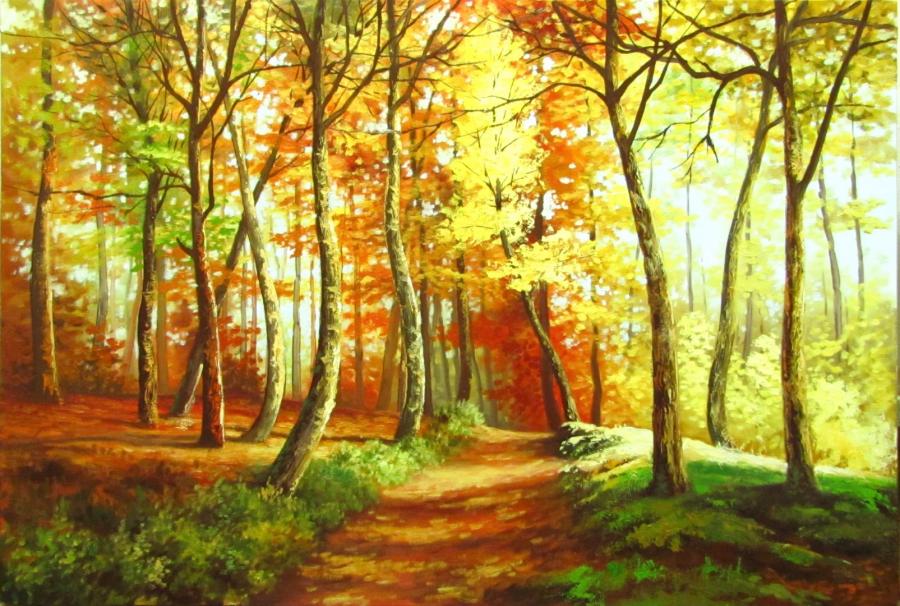 Picturi de toamna amiaza de toamna in padure