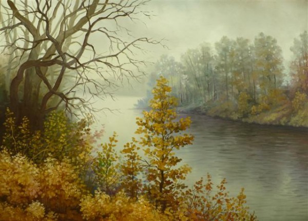 Picturi de toamna Malul siretului