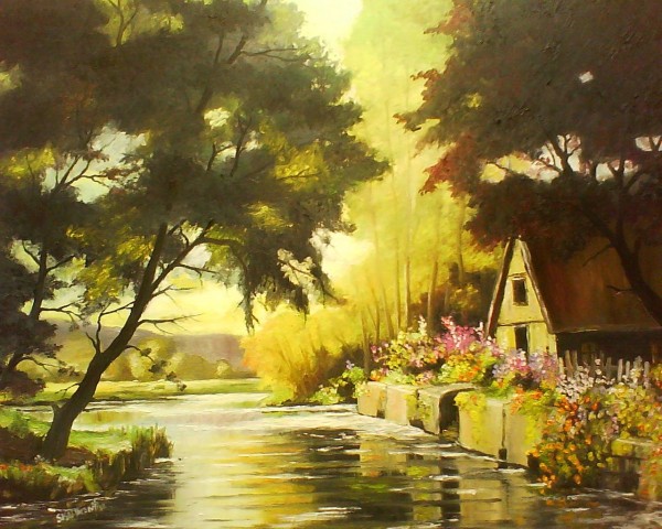 Picturi de vara Roua diminetii