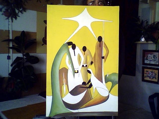 Picturi decor Nasterea Domnului -stilizare