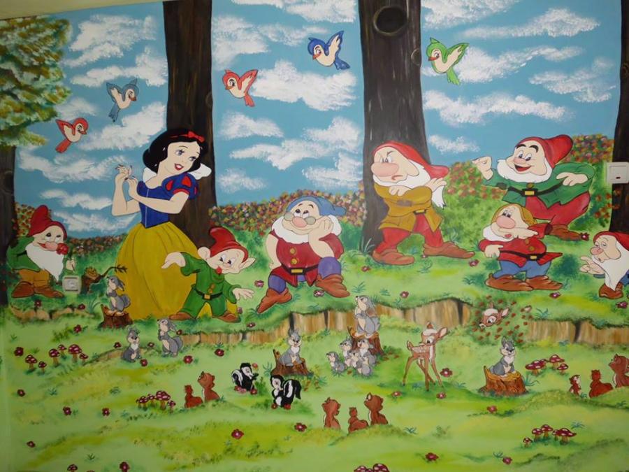 Picturi decor alba ca zapada 