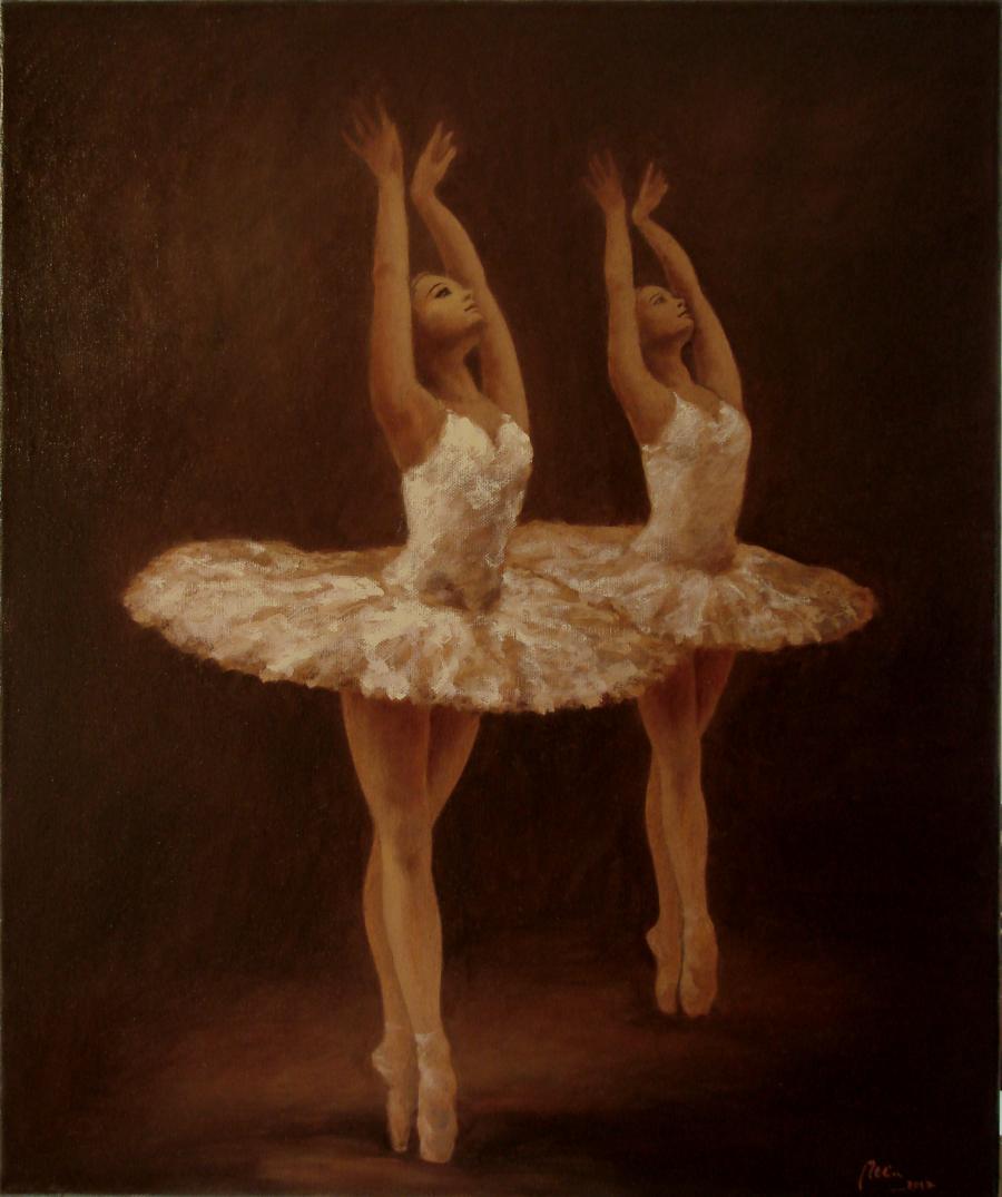 Picturi decor doua balerine