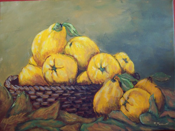 Picturi decor Cos cu gutui