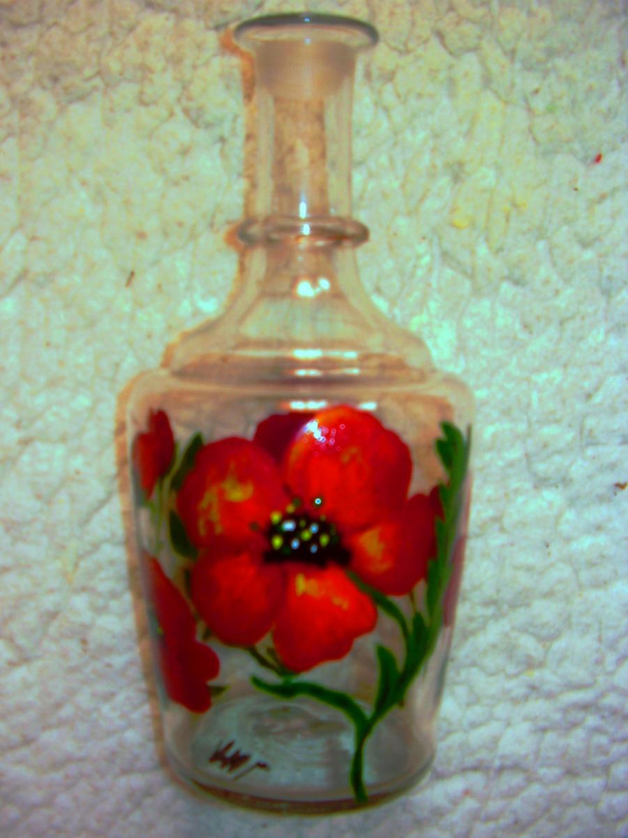 Picturi decor Maci pe sticla